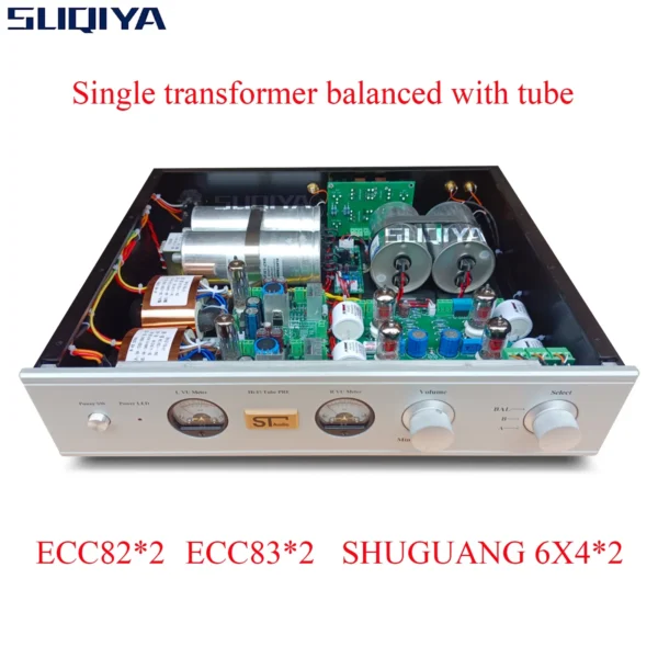 SUQIYA-Hotan Maos Balanced ECC83 ECC82 6Z4 Tube Preamp EZ90 6×4