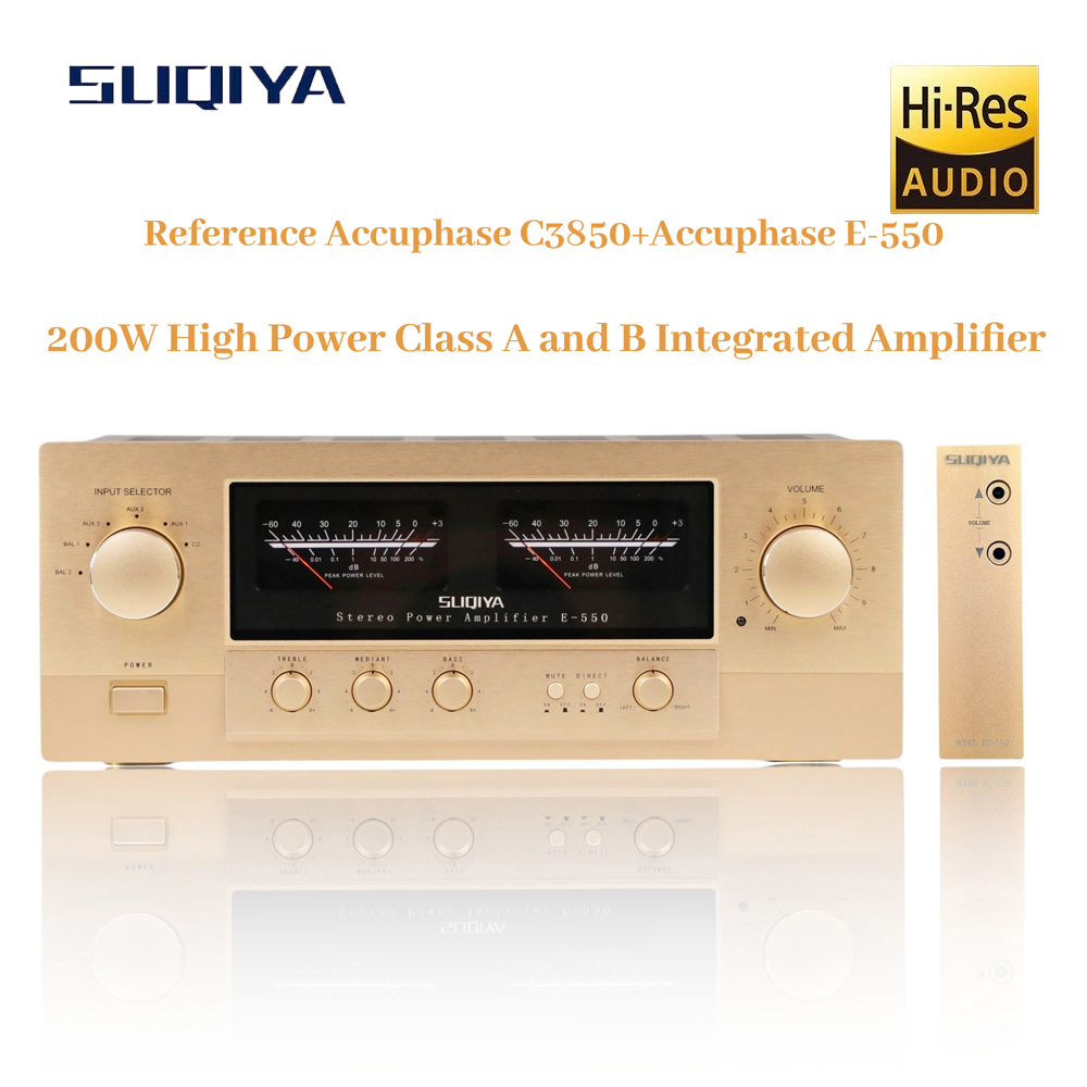 SUQIYA-Reference Accuphase C3850 Preamplifier + E550 High Power Class A and B Fully Balanced Bridged Combination Amplifier